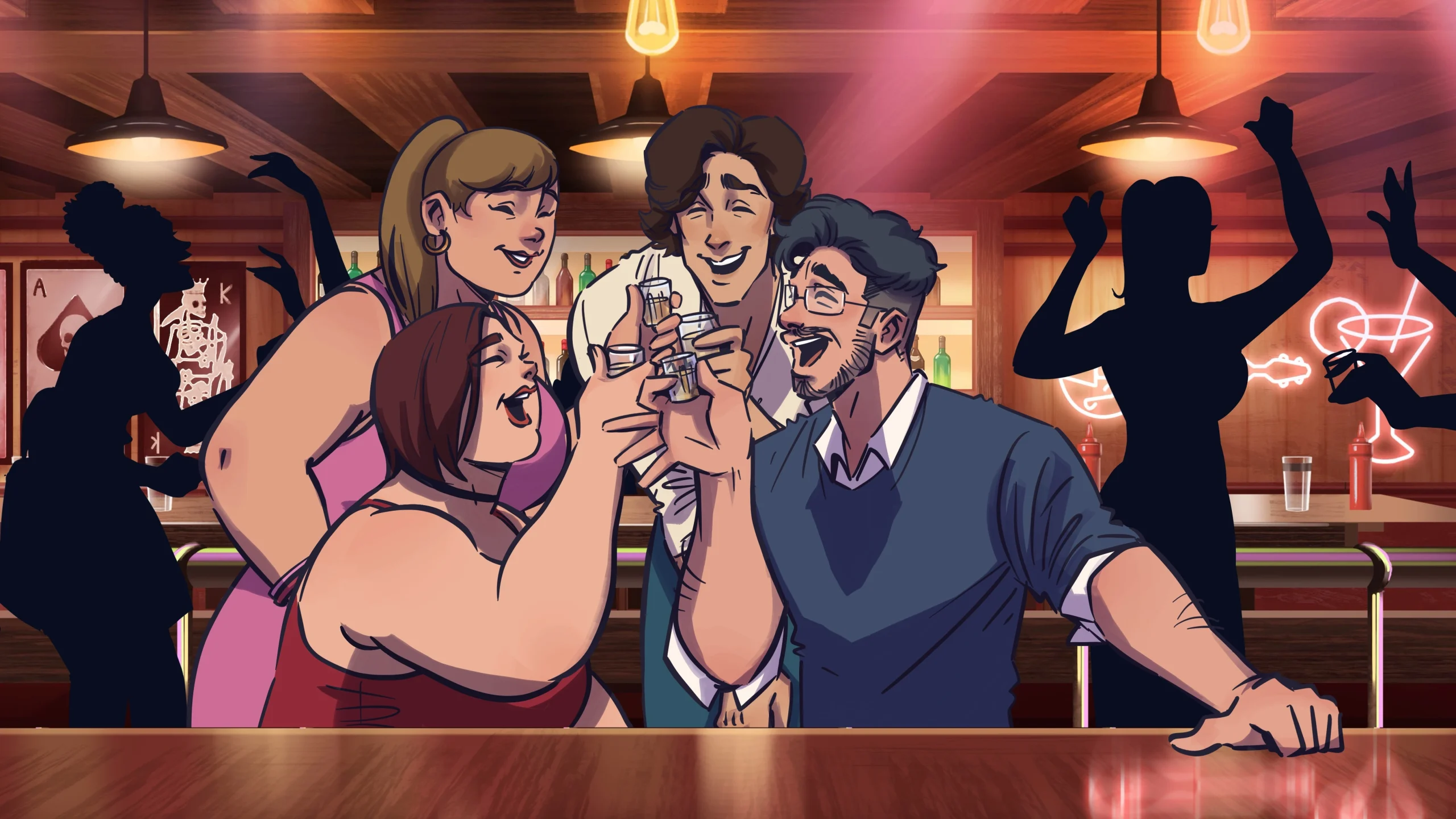 Bluff or Bust Bar Scene